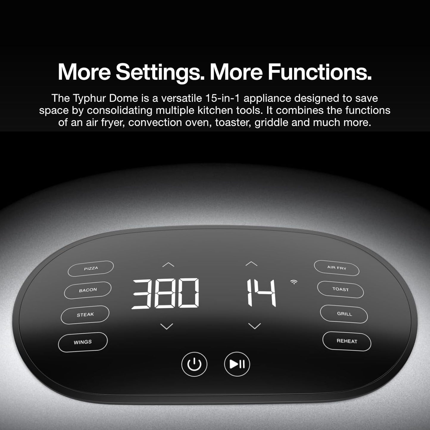 2 Air Fryer, Extra Large Airfryer with Superior Airflow, Self-cleaning Smart Digital Fryer with PFAS free Basket for Quick Easy Meals, Fits a 12" Pizza or 4-Slice Toast