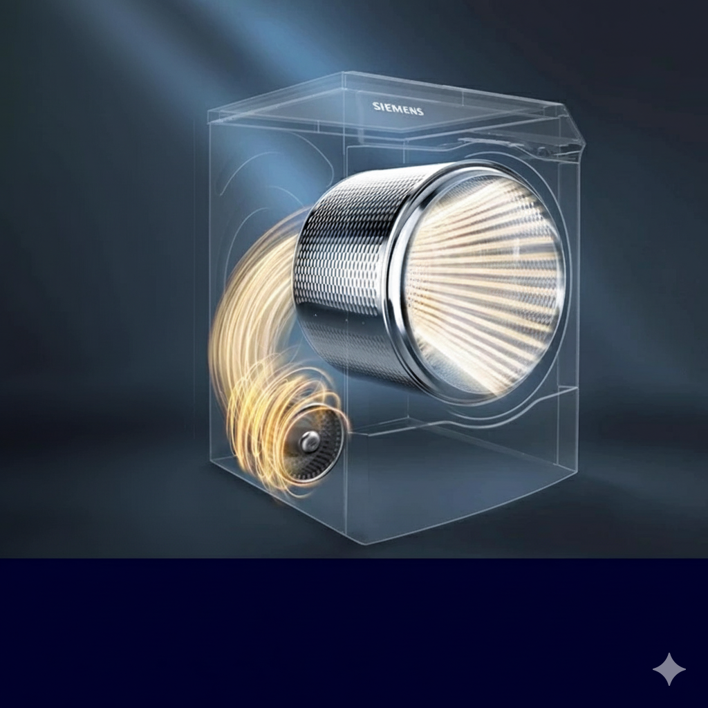 Premium Laundry Set | Front-Load Washer + Heat Pump Dryer | Space-Saving Stack Design · Quiet iQdrive · Multi-Program Care