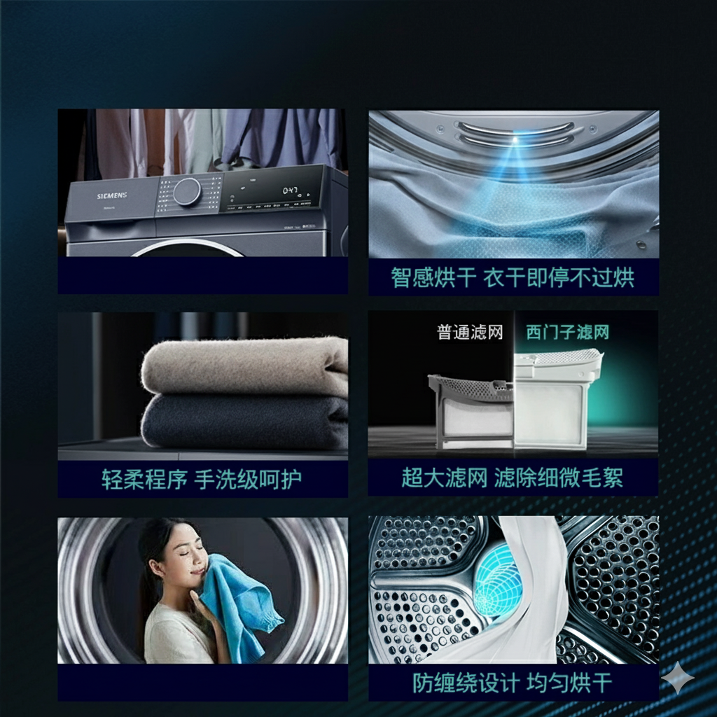 Premium Laundry Set | Front-Load Washer + Heat Pump Dryer | Space-Saving Stack Design · Quiet iQdrive · Multi-Program Care