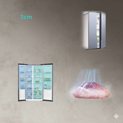 Built-In Side-by-Side Refrigerator | Dual Cooling · No-Frost · Large Capacity 610–650L · Smart Touch Control