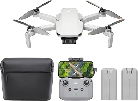 Mini 4K Camera Drone Combo, Drone with 4K UHD Camera for Adults, Under 249 g, 3-Axis Gimbal Stabilization, 10km Video Transmission, Auto Return, 2 Batteries for 62-Min Max Flight Time, QuickShots