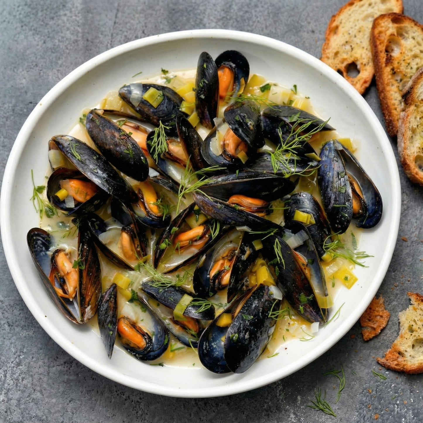 Frozen Blue Mussels in Half Shell – All Natural Rope Cultured | PanaPesca