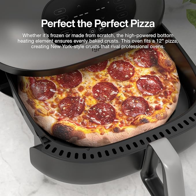 2 Air Fryer, Extra Large Airfryer with Superior Airflow, Self-cleaning Smart Digital Fryer with PFAS free Basket for Quick Easy Meals, Fits a 12" Pizza or 4-Slice Toast