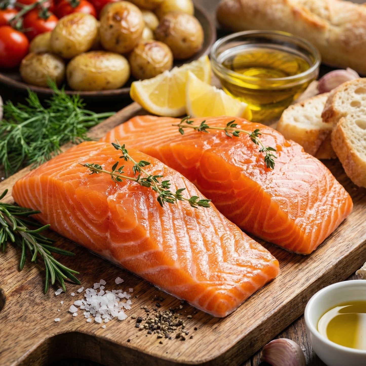 Fresh Salmon Sashimi Cuts – Premium Grade, Rich Flavor & Buttery Texture