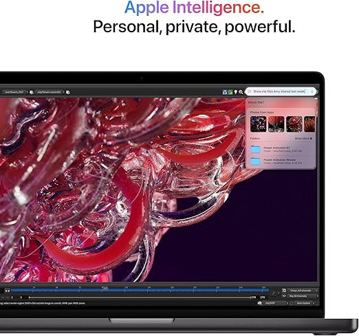 MacBook Pro Laptop with M4 Max, 16‑core CPU, 40‑core GPU: Built for Intelligence, 16.2-inch Liquid Retina XDR Display, 48GB Unified Memory, 1TB SSD Storage; Space Black