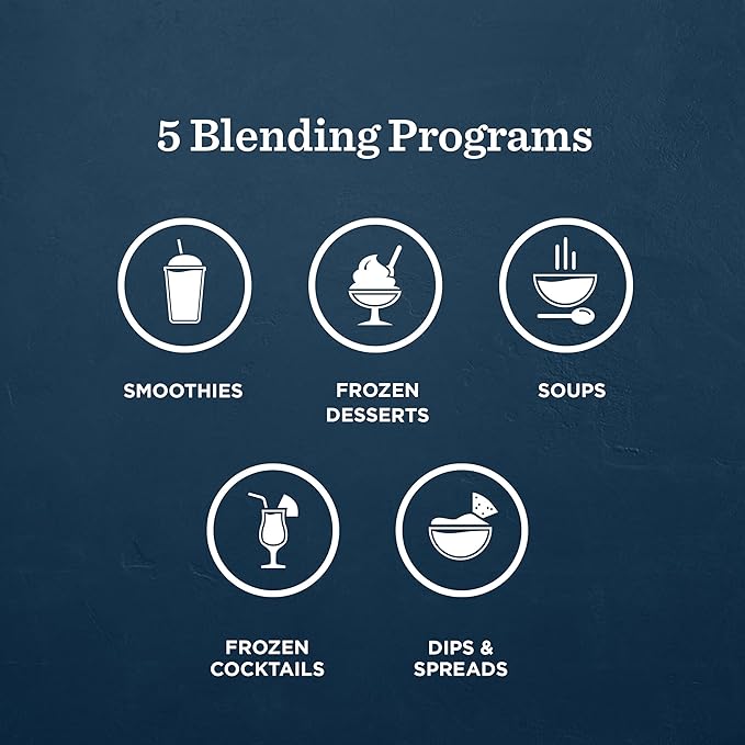 X4 Blender with Five Blending Programs, Self-Cleaning Program, Professional-Grade Blender for Smoothies, Soups & More, Stainless-Steel Blades, 48 Oz Container, Brushed Stainless
