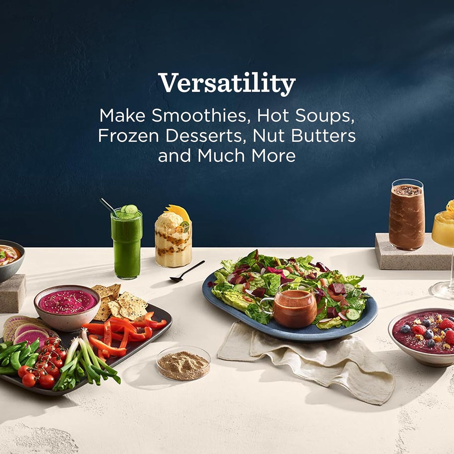 X4 Blender with Five Blending Programs, Self-Cleaning Program, Professional-Grade Blender for Smoothies, Soups & More, Stainless-Steel Blades, 48 Oz Container, Brushed Stainless