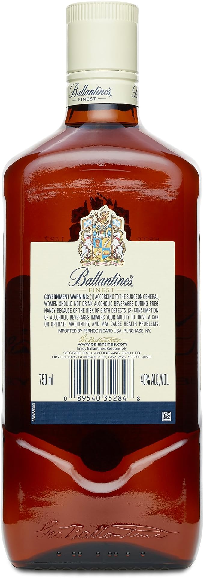 Ballantine's Whisky, 750mL, 80 Proof (10 Bottle)