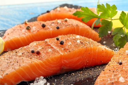 Fresh Atlantic Salmon Fillets, Best Premium Quality in the US, Center Cut, Perfectly Trimmed,  (20 Lb.) - Kosher, Ready to Cook - Skinless, 100% Natural and High in Omega3.