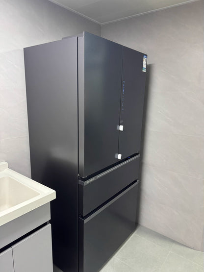 Built-In Multi-Door Refrigerator | Dual Door Top · Convertible Middle Drawer · Large Freezer Bottom | No-Frost · Zero-Fresh System (855 × 668 × 1895 mm)