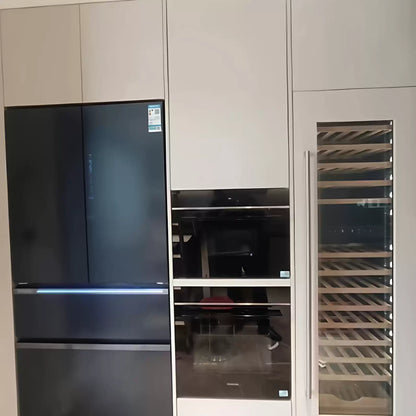 Built-In Multi-Door Refrigerator | Dual Door Top · Convertible Middle Drawer · Large Freezer Bottom | No-Frost · Zero-Fresh System (855 × 668 × 1895 mm)